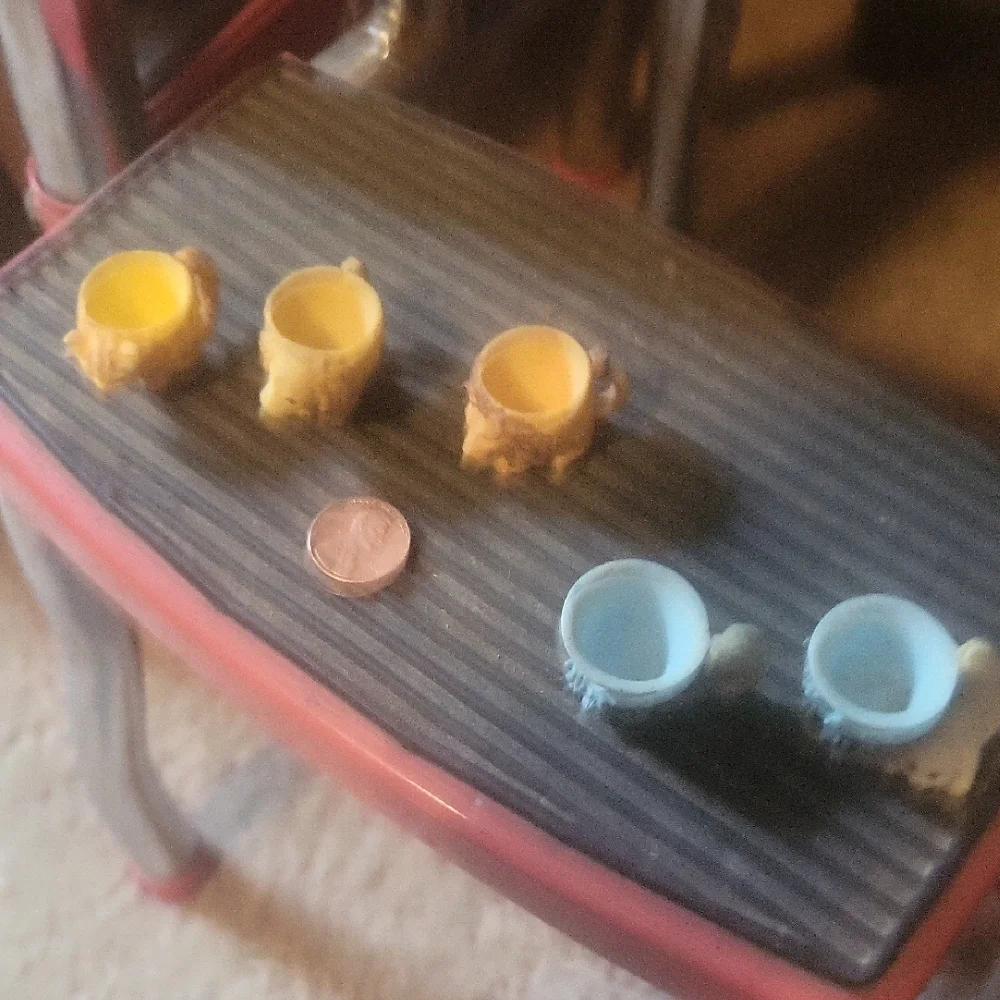 Blue and Gray Small Pet Bowl Set